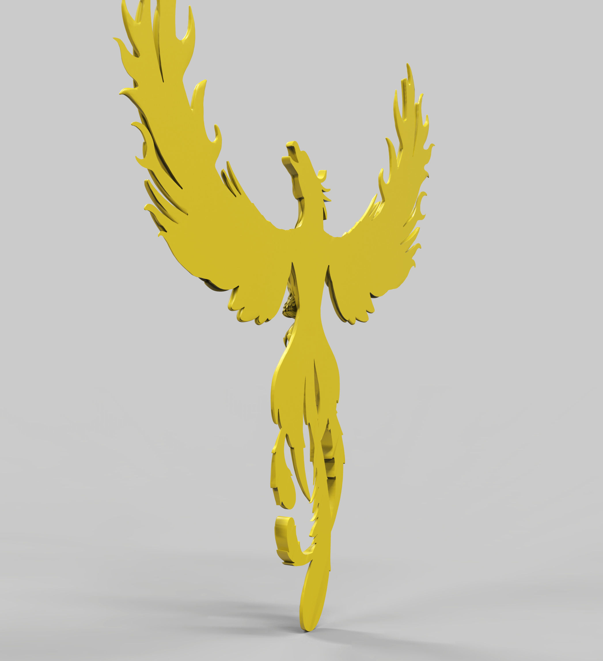 Phoenix golden eagle 3D print model_5