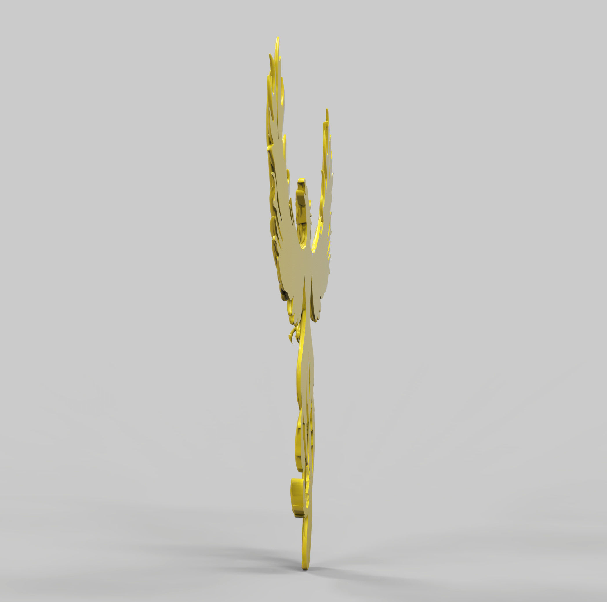 Phoenix golden eagle 3D print model_7