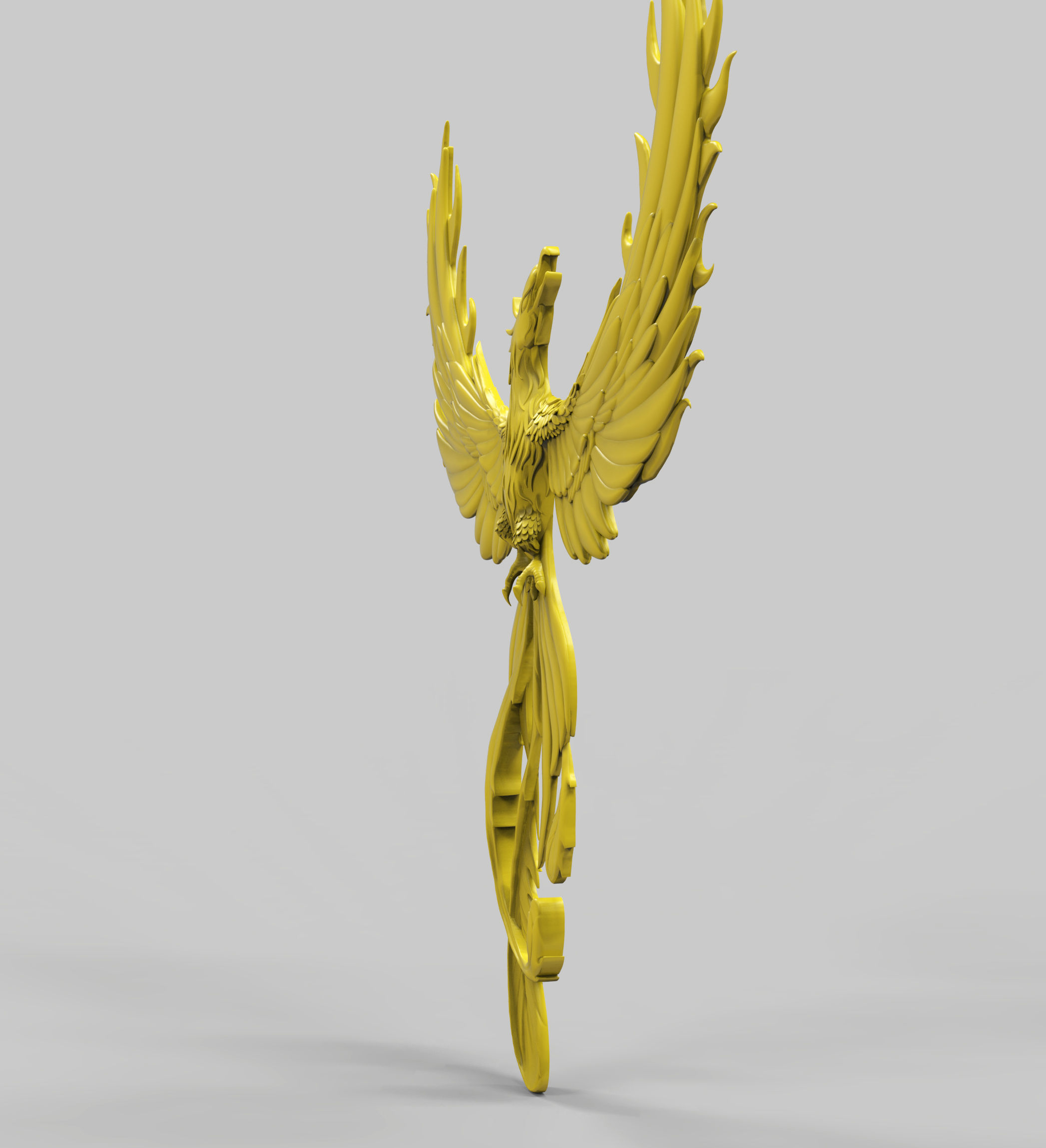 Phoenix golden eagle 3D print model_3
