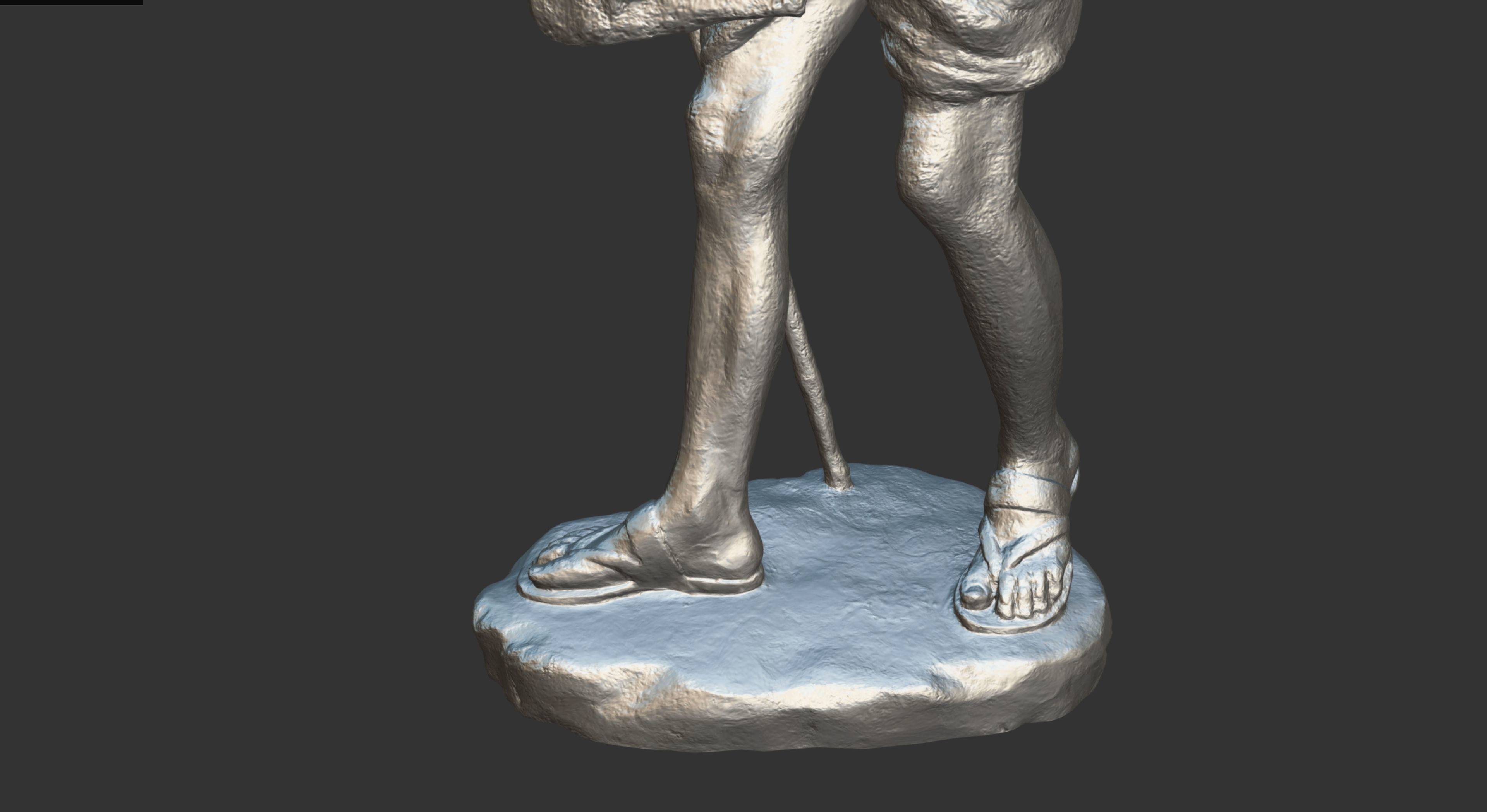 Gandhi by Wagh Sculptors v4 Low-poly 3D model_33