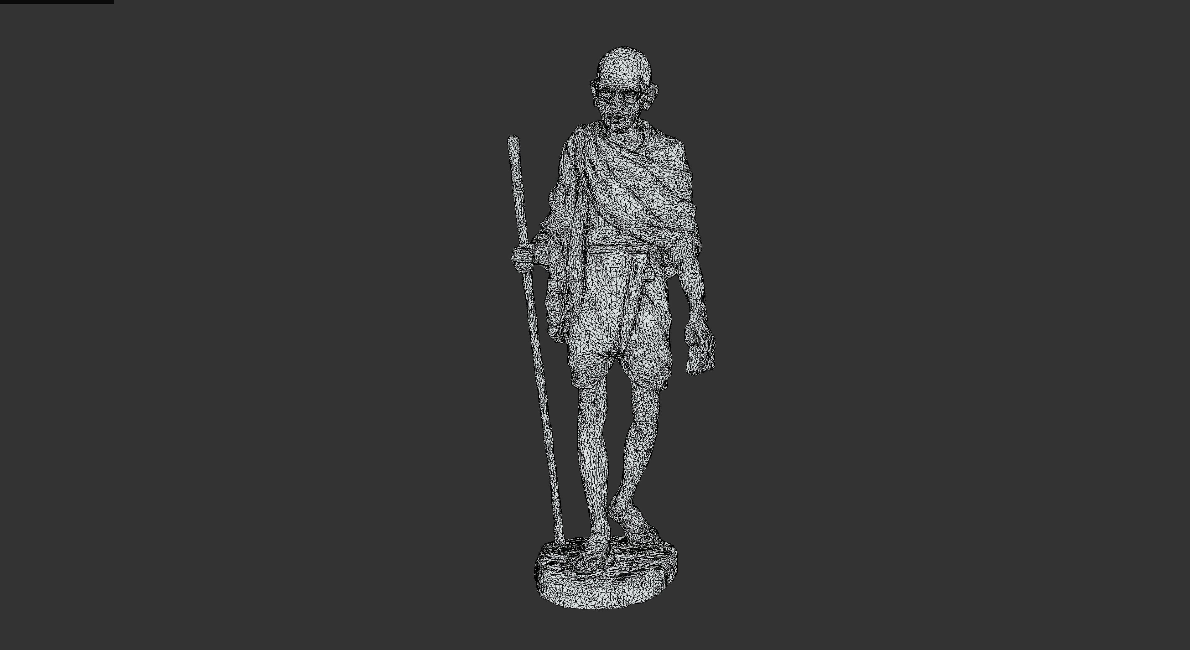 Gandhi by Wagh Sculptors v4 Low-poly 3D model_36