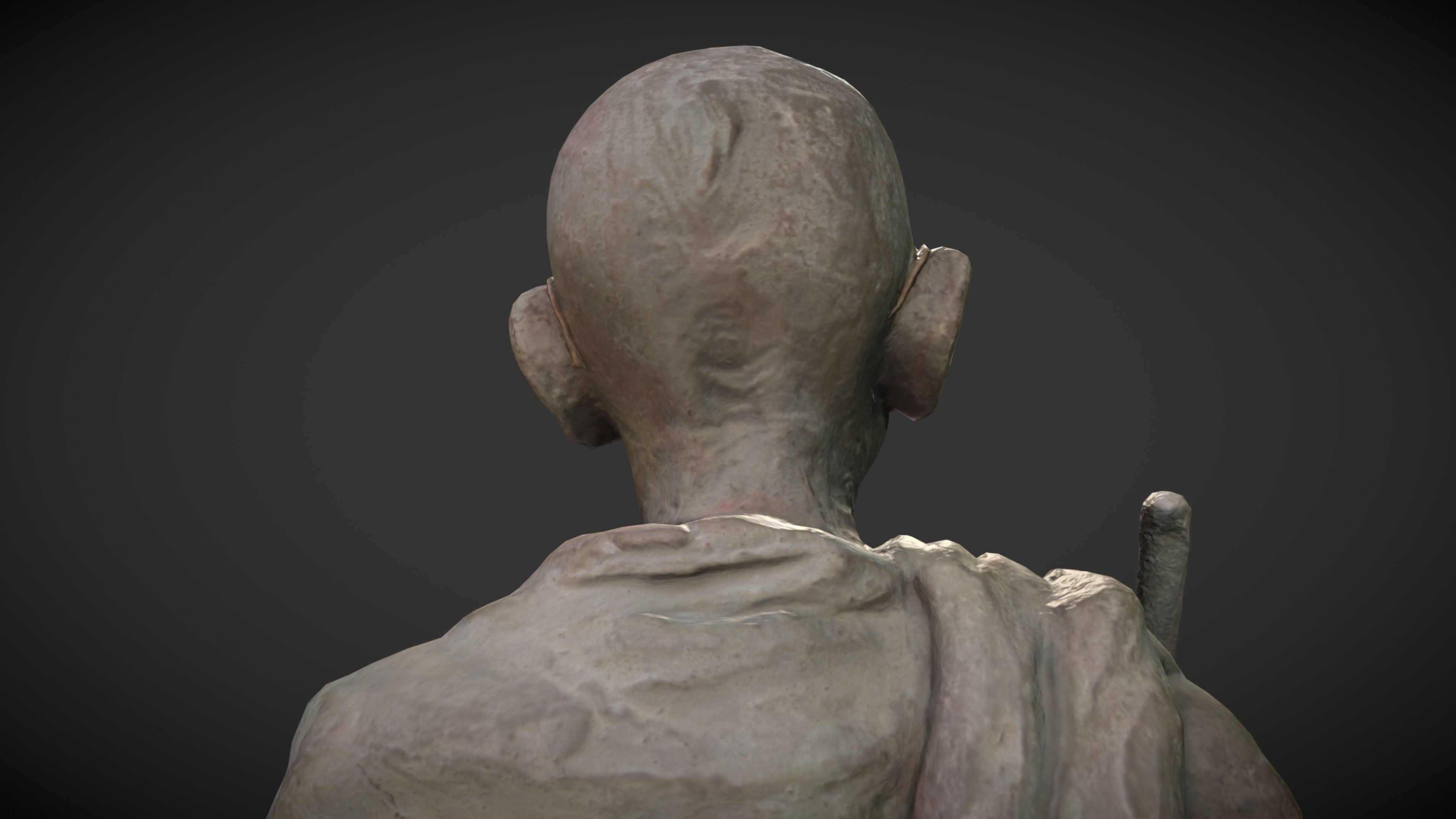 Gandhi by Wagh Sculptors v4 Low-poly 3D model_12