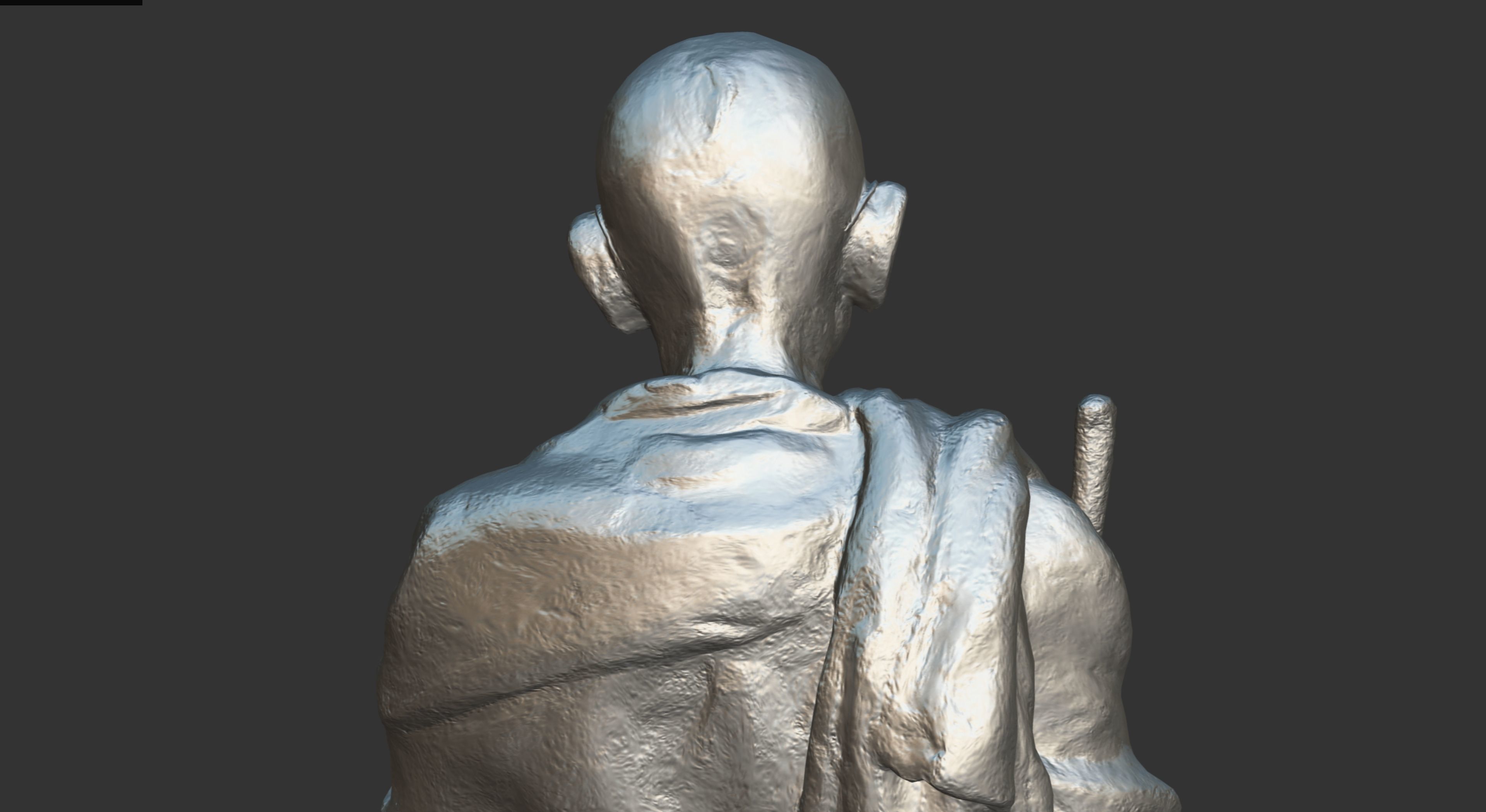 Gandhi by Wagh Sculptors v4 Low-poly 3D model_29