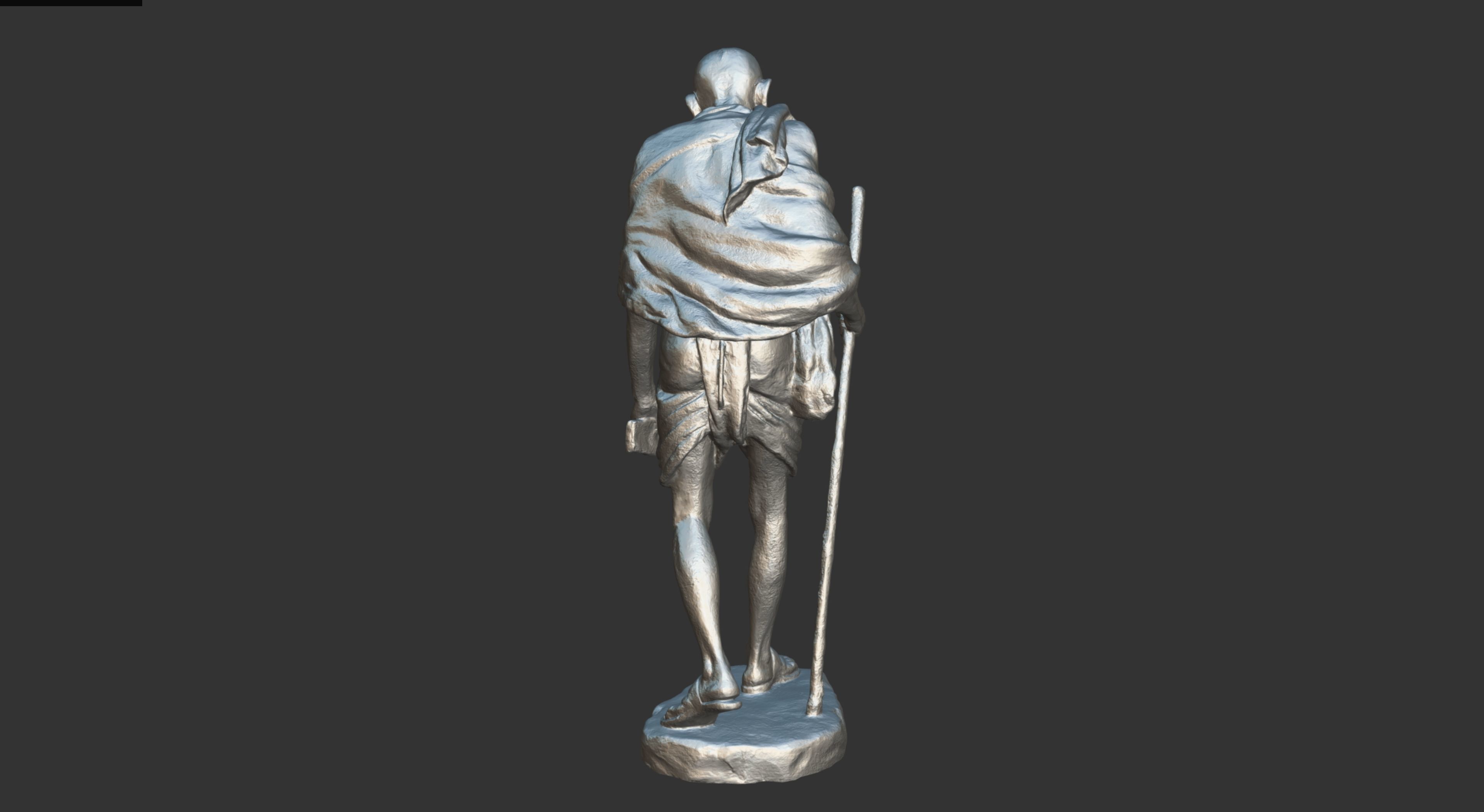 Gandhi by Wagh Sculptors v4 Low-poly 3D model_25