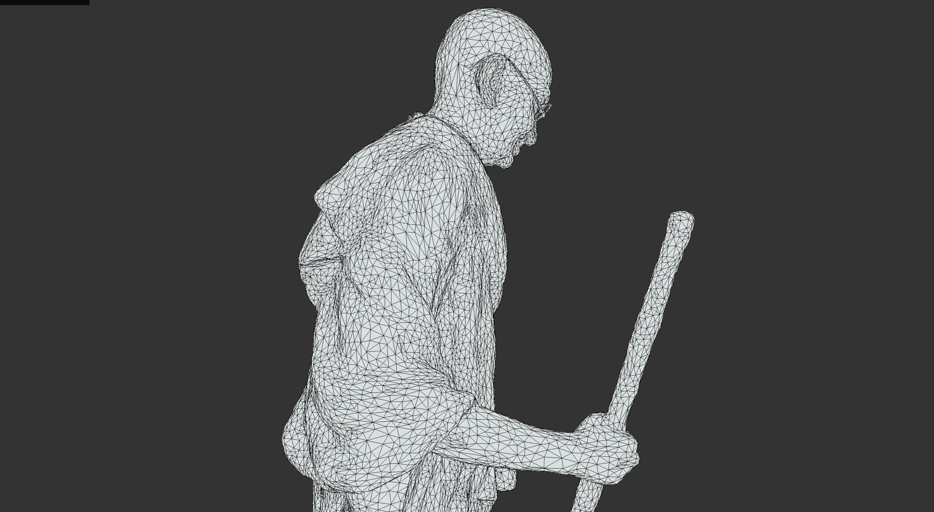 Gandhi by Wagh Sculptors v4 Low-poly 3D model_41