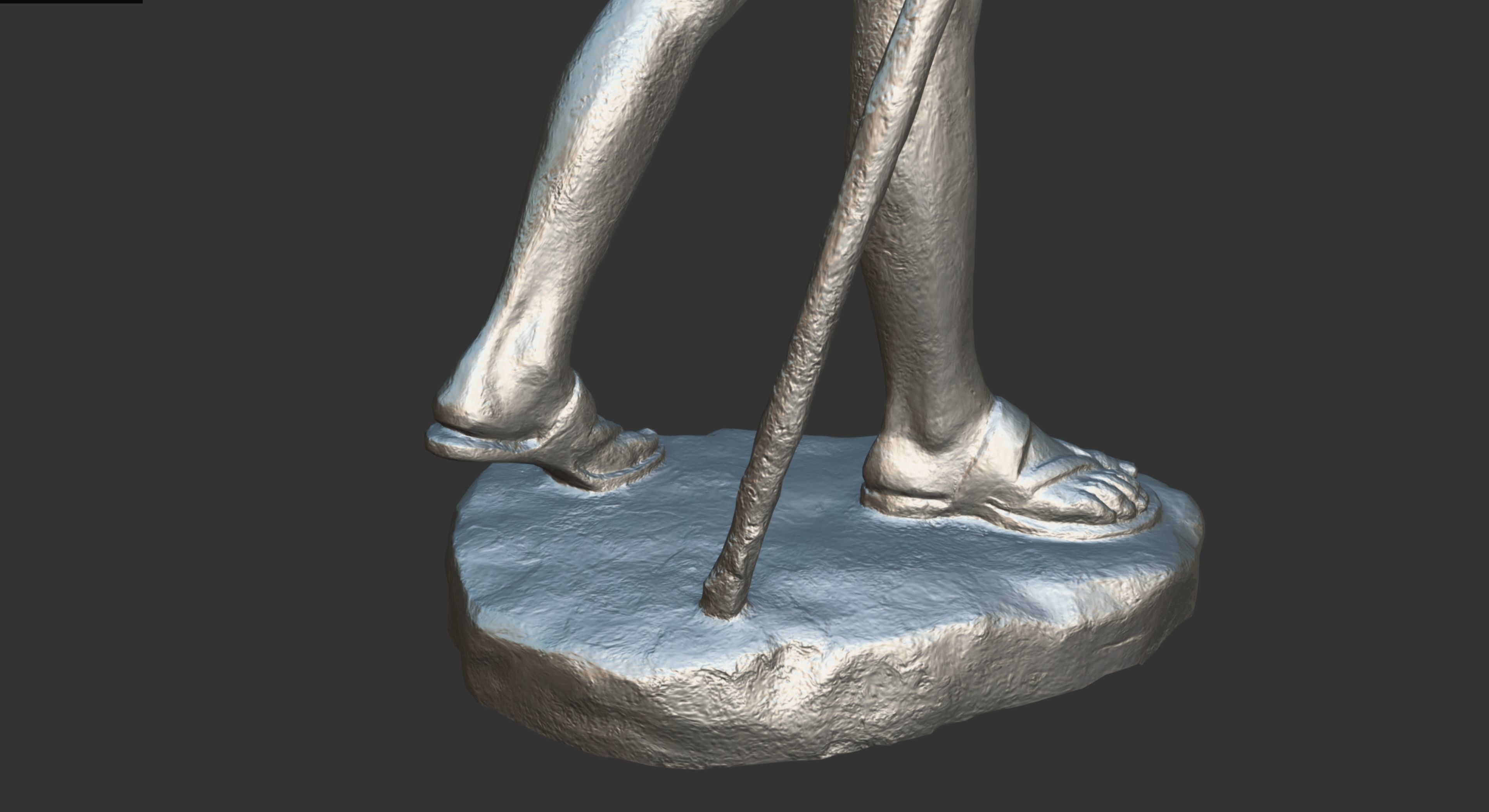 Gandhi by Wagh Sculptors v4 Low-poly 3D model_32