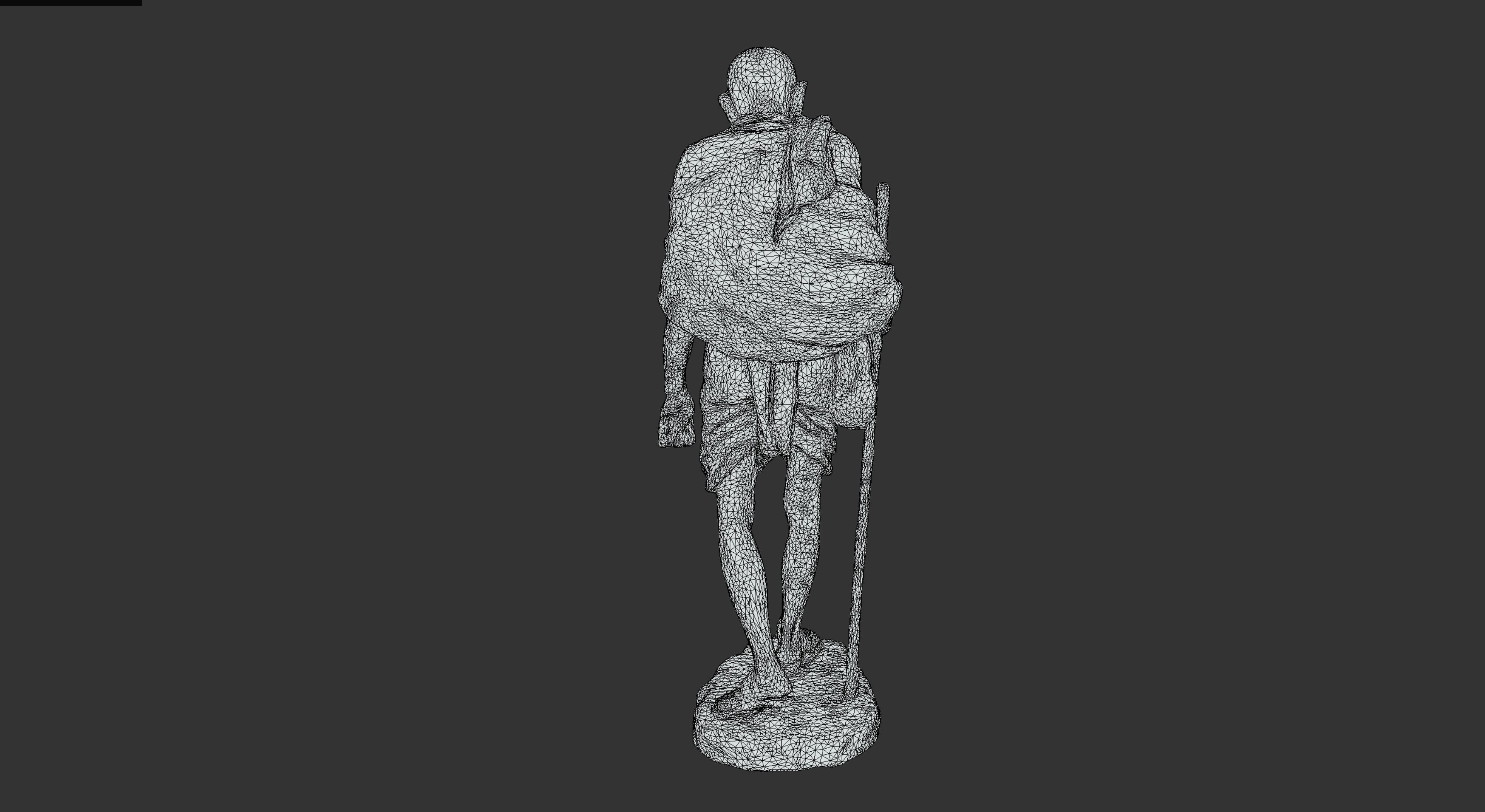 Gandhi by Wagh Sculptors v4 Low-poly 3D model_38