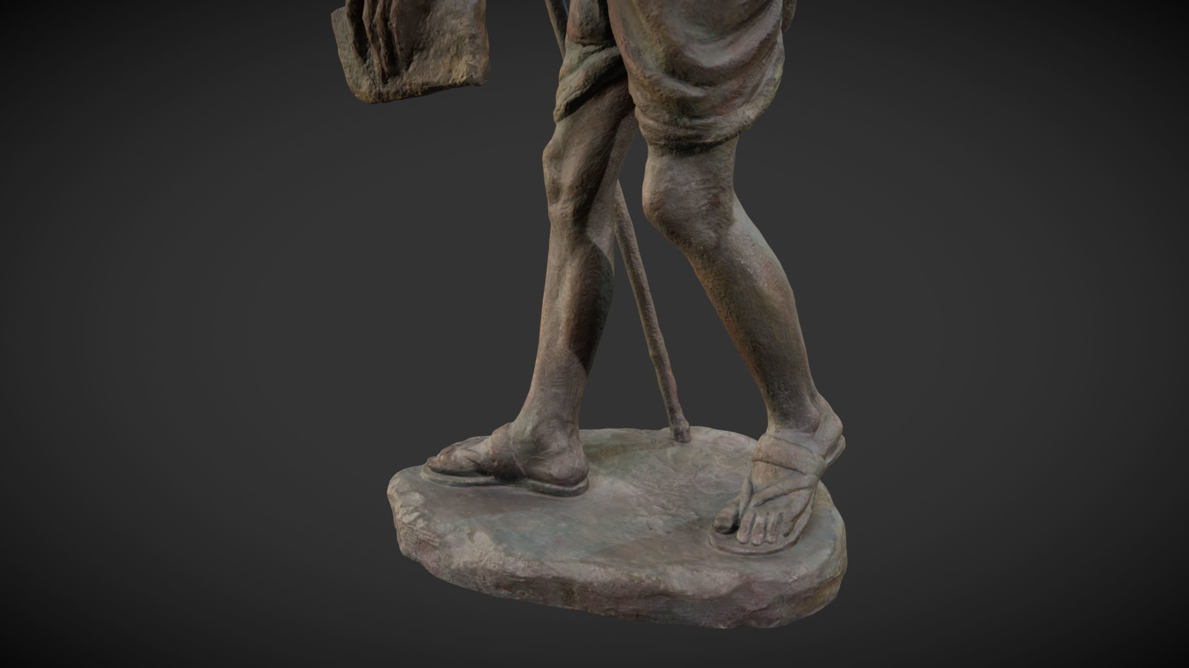 Gandhi by Wagh Sculptors v4 Low-poly 3D model_17