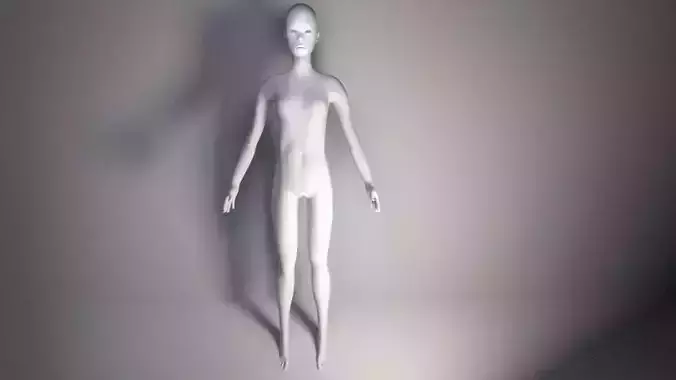 Teen Girl Low-Mid Poly