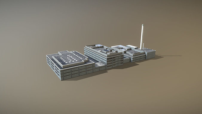 Plant LSZB Bern Factory Low-poly 3D model 2