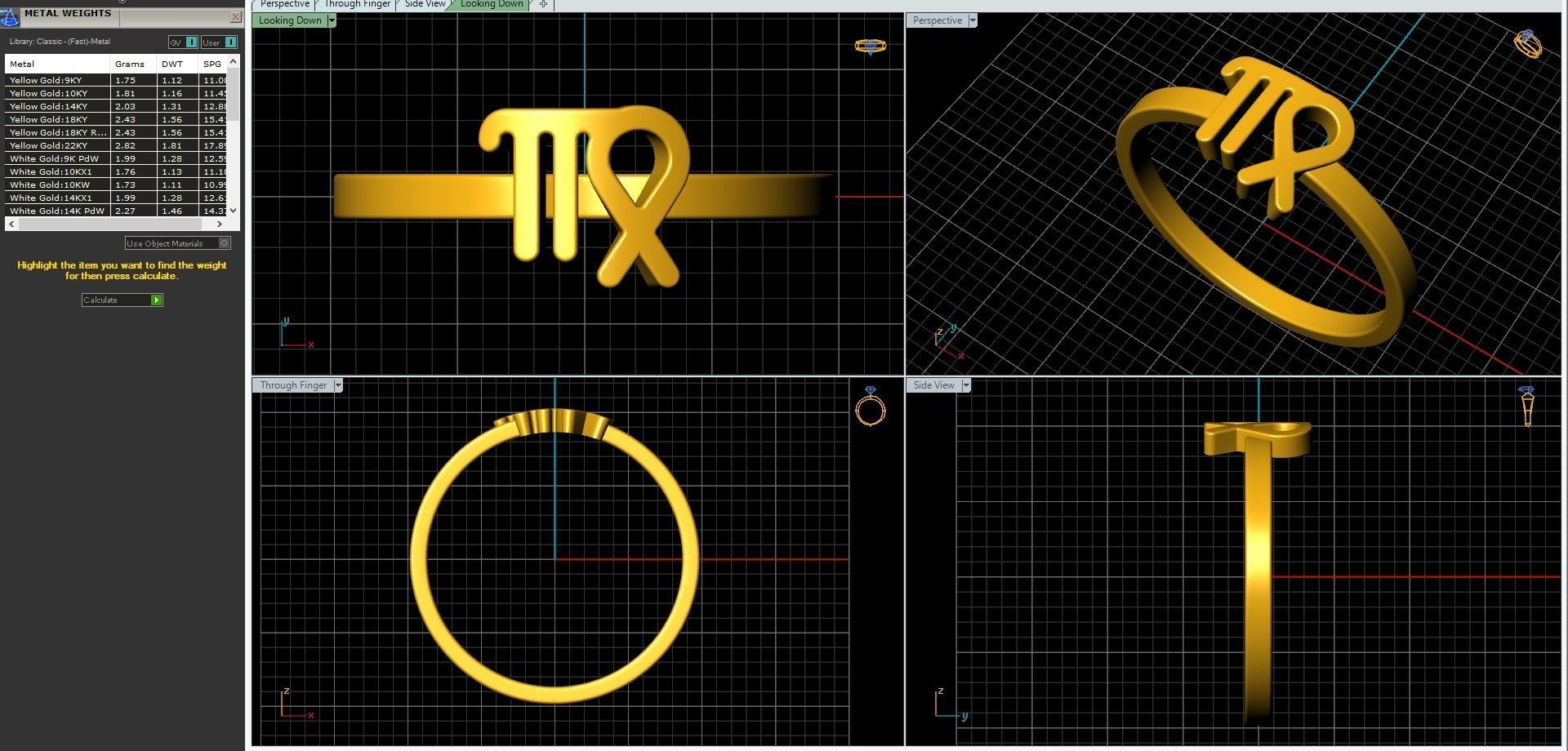 Virgo ring zodiac 3D print model_3