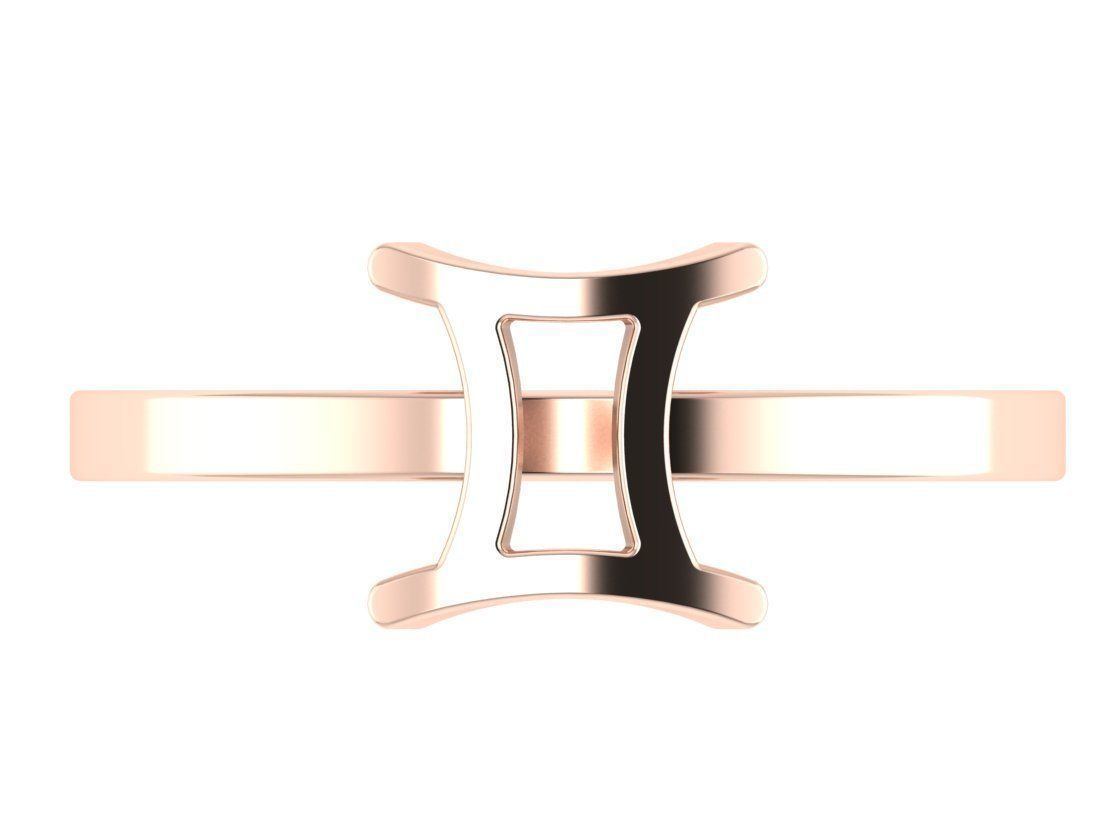 Twins ring zodiac 3D print model_11
