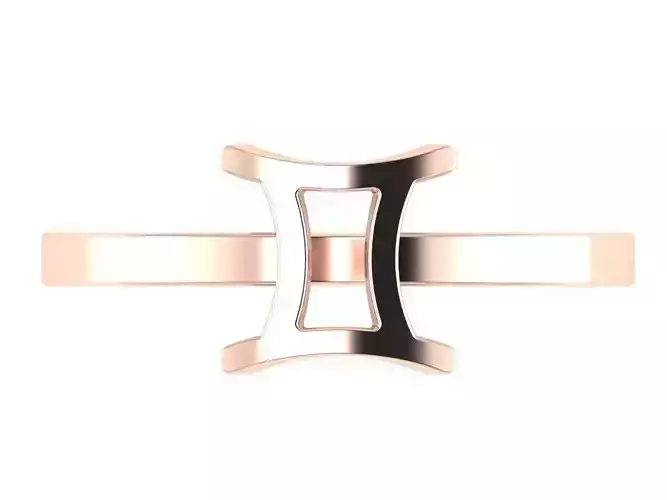 Twins ring zodiac 3D print model