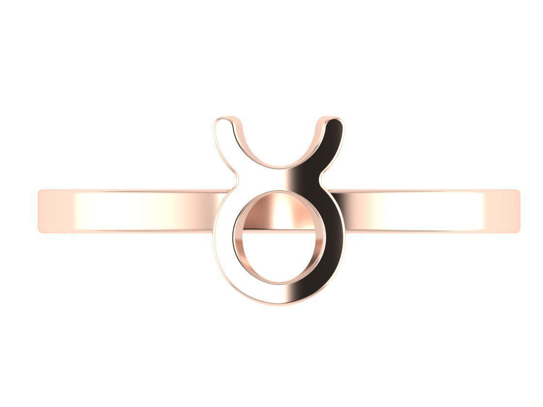 Taurus ring zodiac 3D print model_11