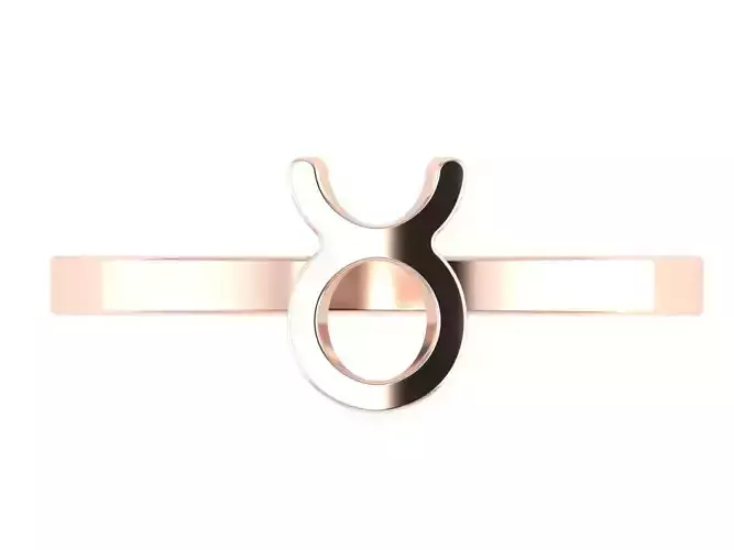 Taurus ring zodiac 3D print model