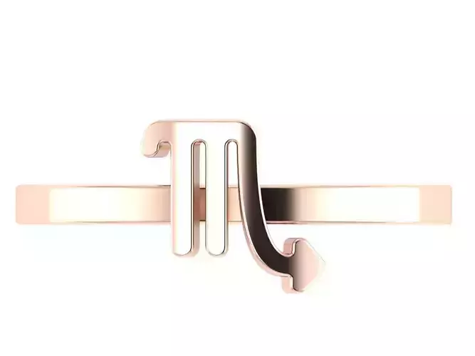 Scorpio ring zodiac 3D print model