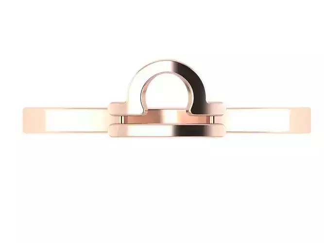 Libra ring zodiac 3D print model