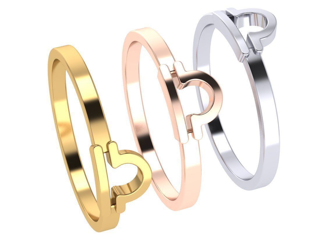 Libra ring zodiac 3D print model_5