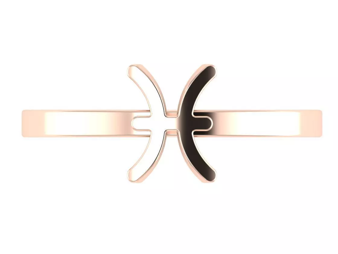 fish ring zodiac 3D print model_0