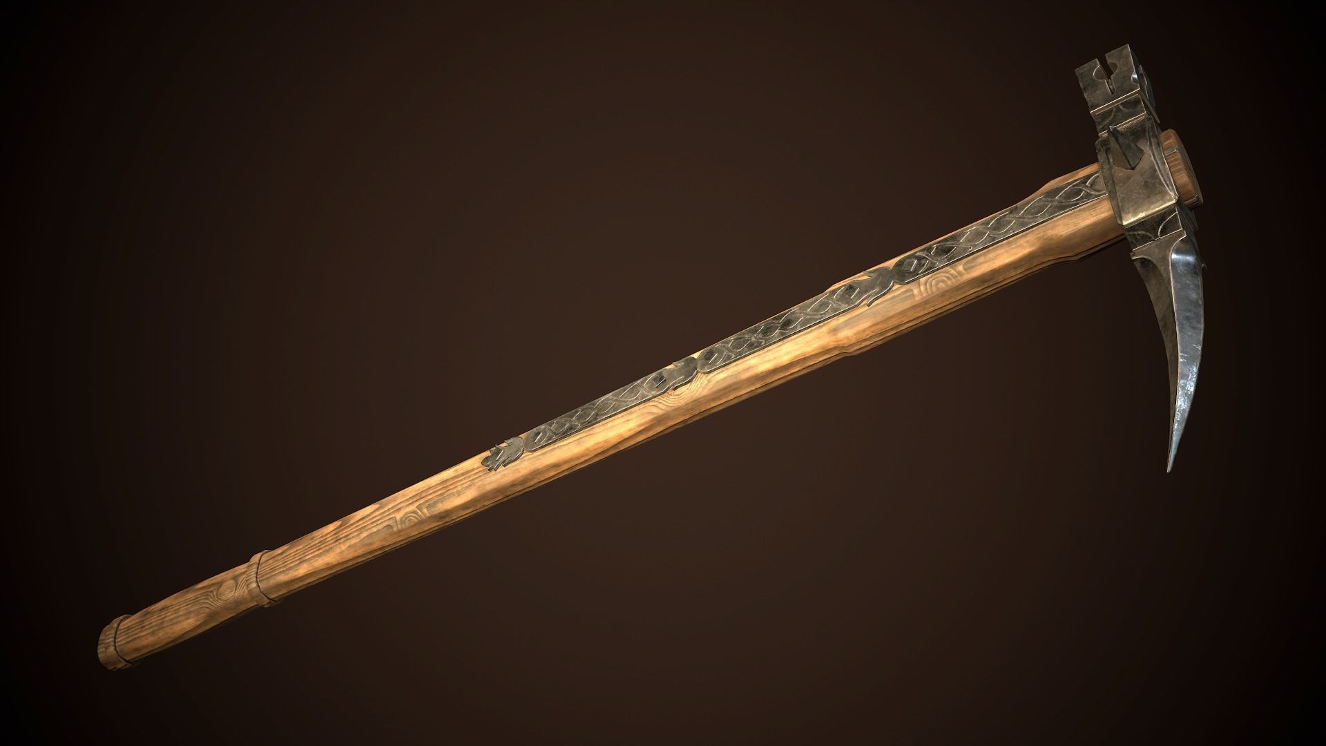 Bec de corbin 01 Low-poly 3D model_5