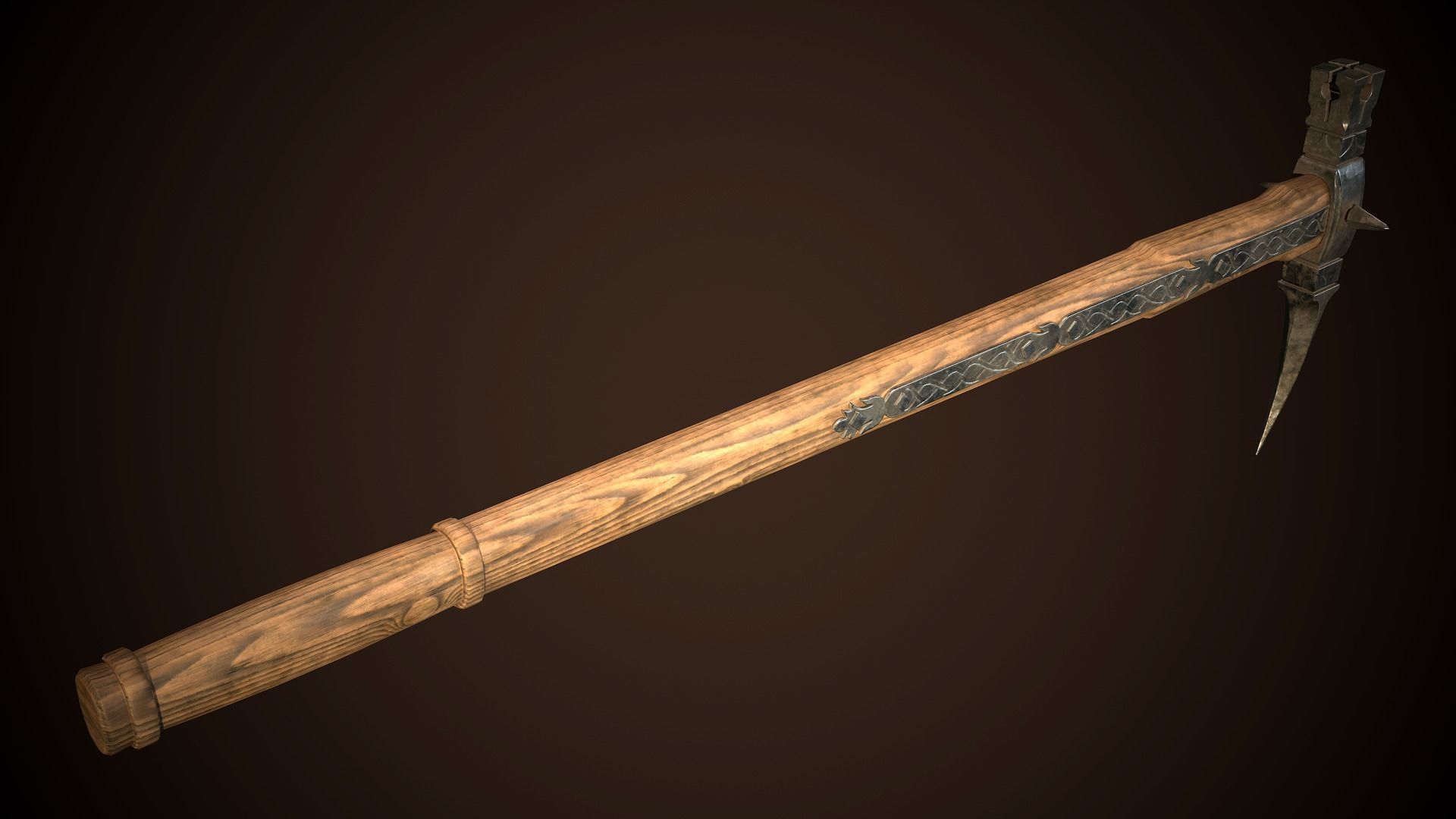 Bec de corbin 01 Low-poly 3D model_7