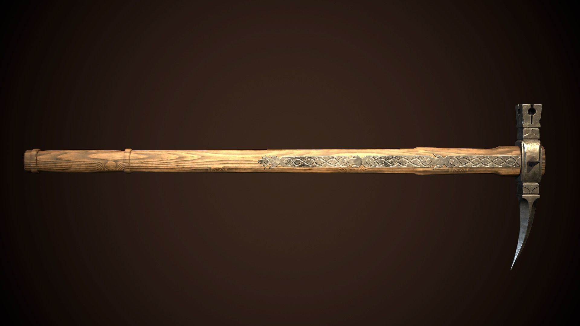 Bec de corbin 01 Low-poly 3D model_4