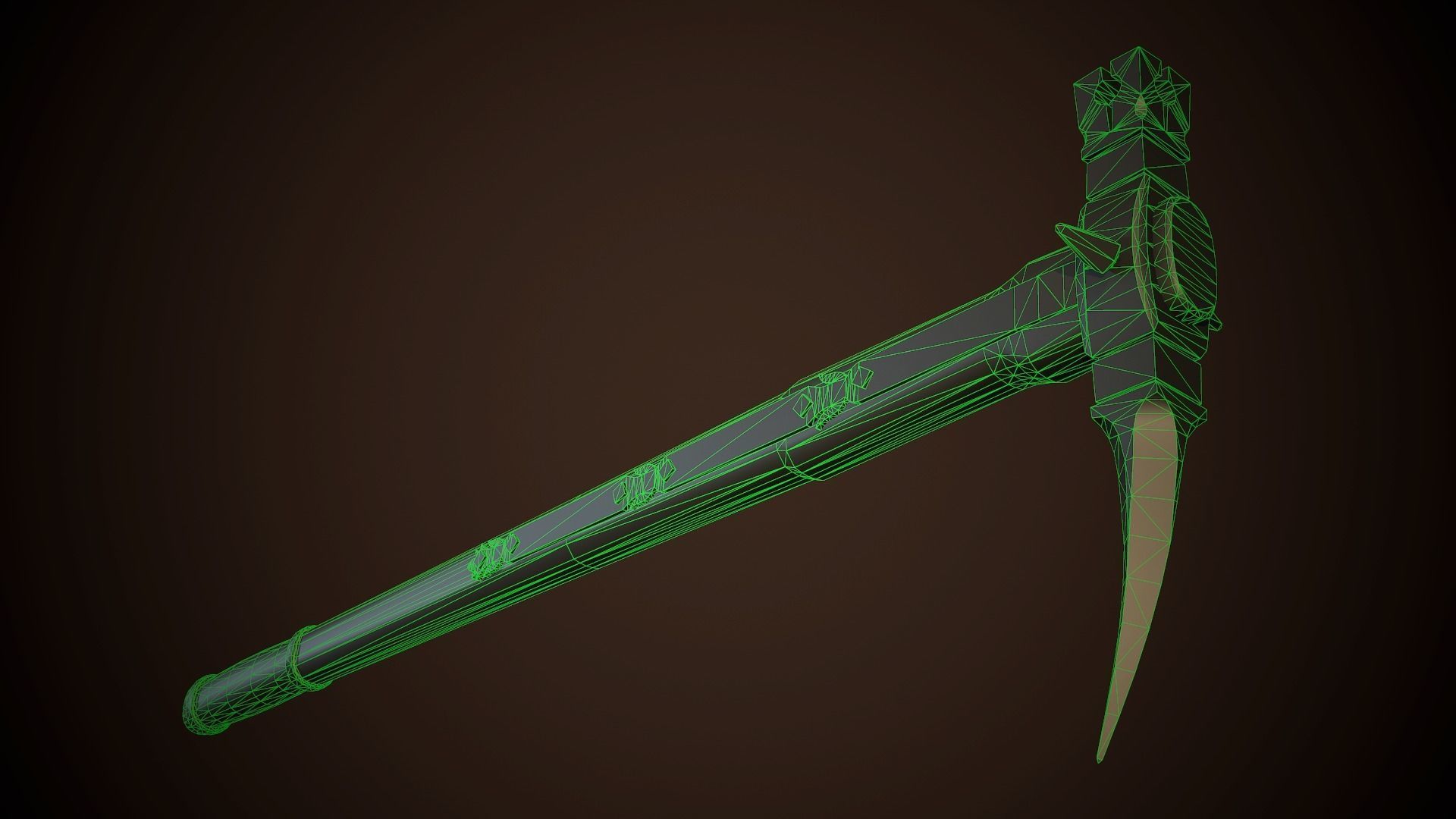 Bec de corbin 01 Low-poly 3D model_10