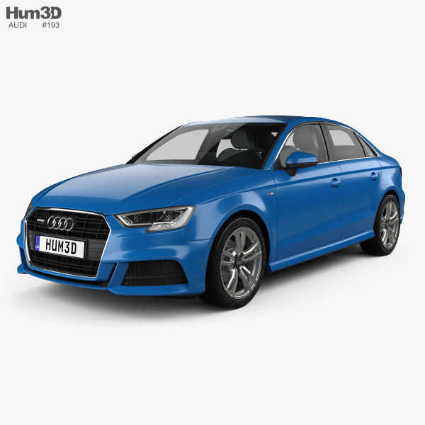 Audi A3 S-line sedan with HQ interior 2016