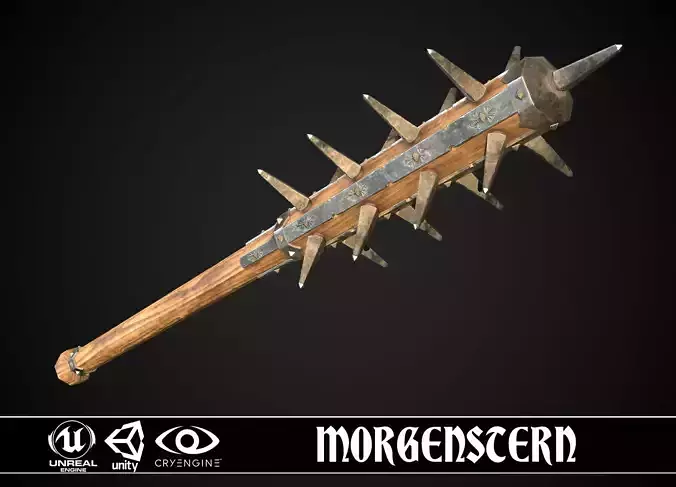 Morgenstern 01 Low-poly 3D model