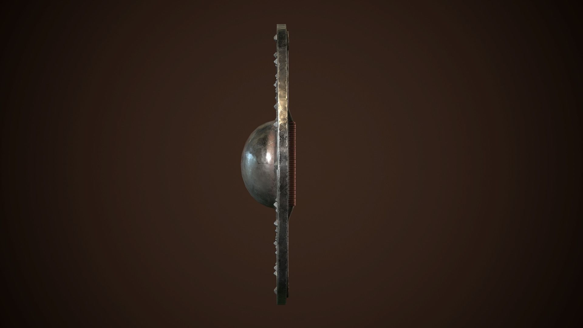 Shield Buckler 01 Low-poly 3D model_4