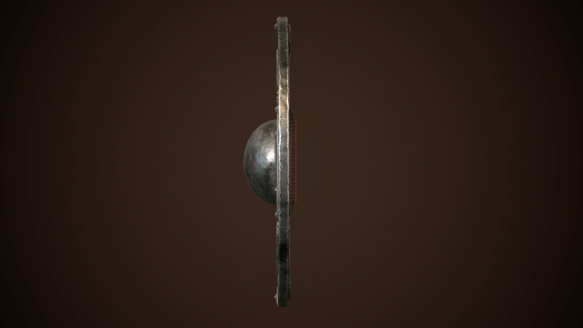 Shield Buckler 02 Low-poly 3D model_5