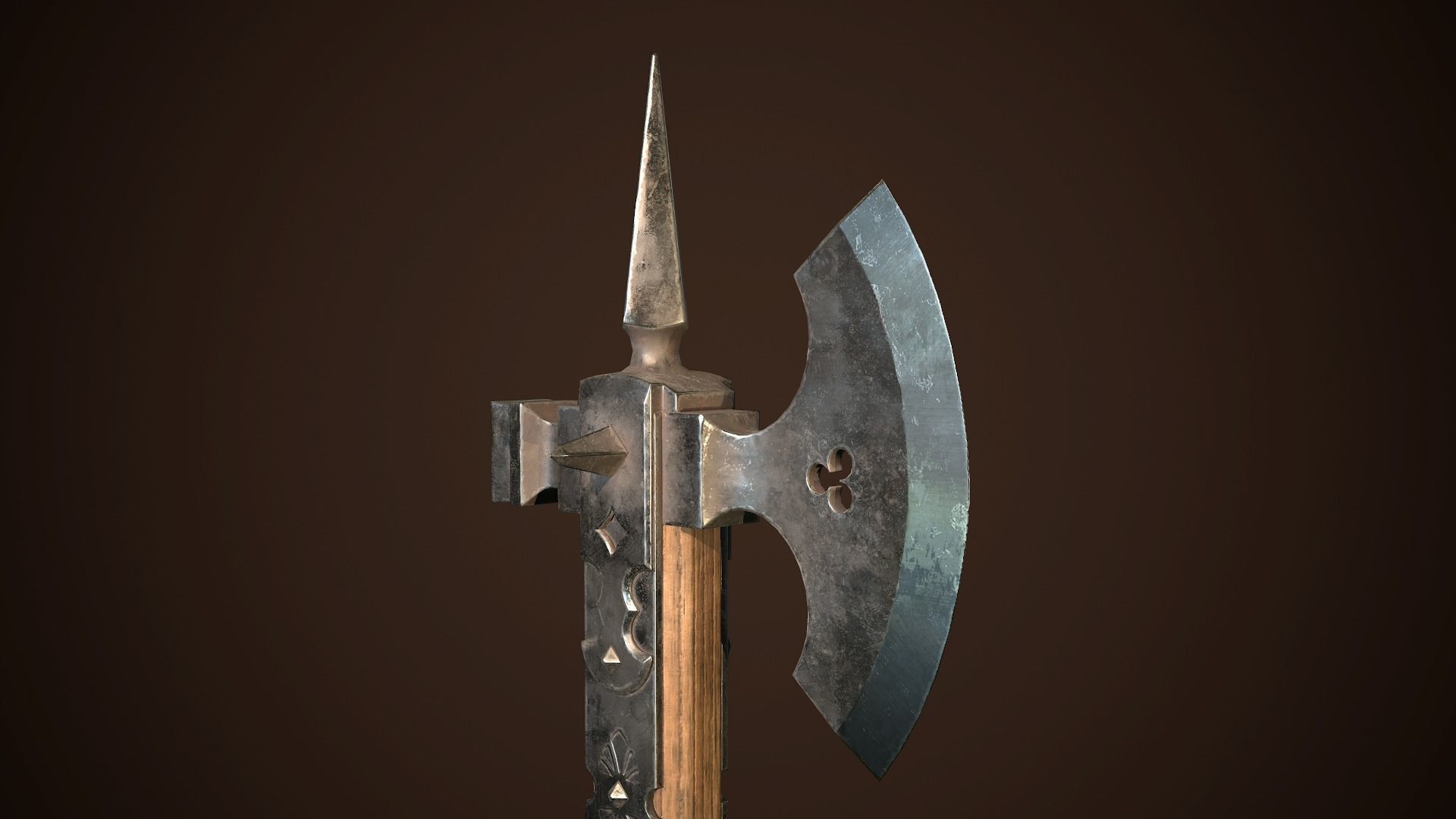 Medieval weapons set01 3D Model Collection_3