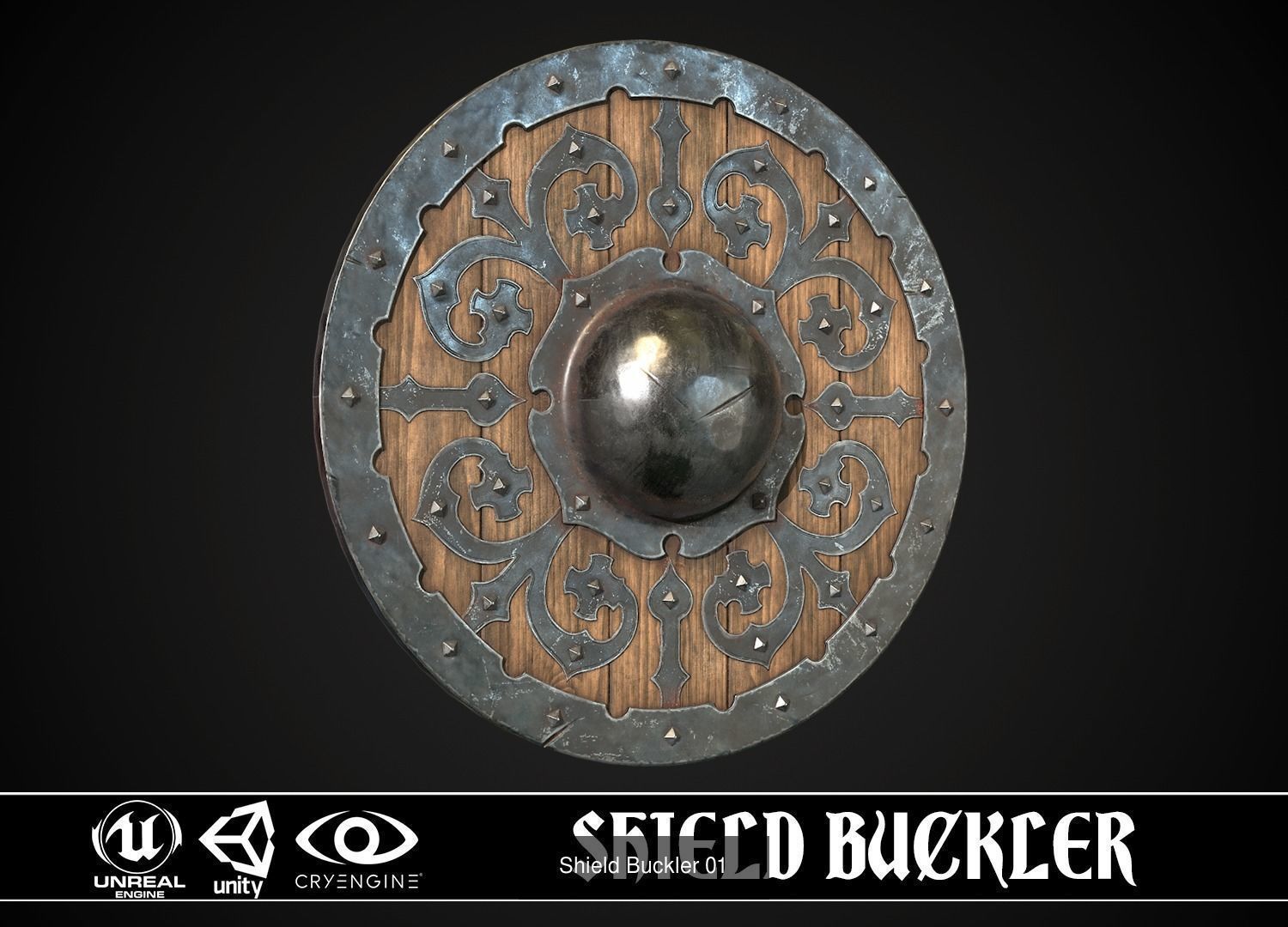 Medieval weapons set01 3D Model Collection_29