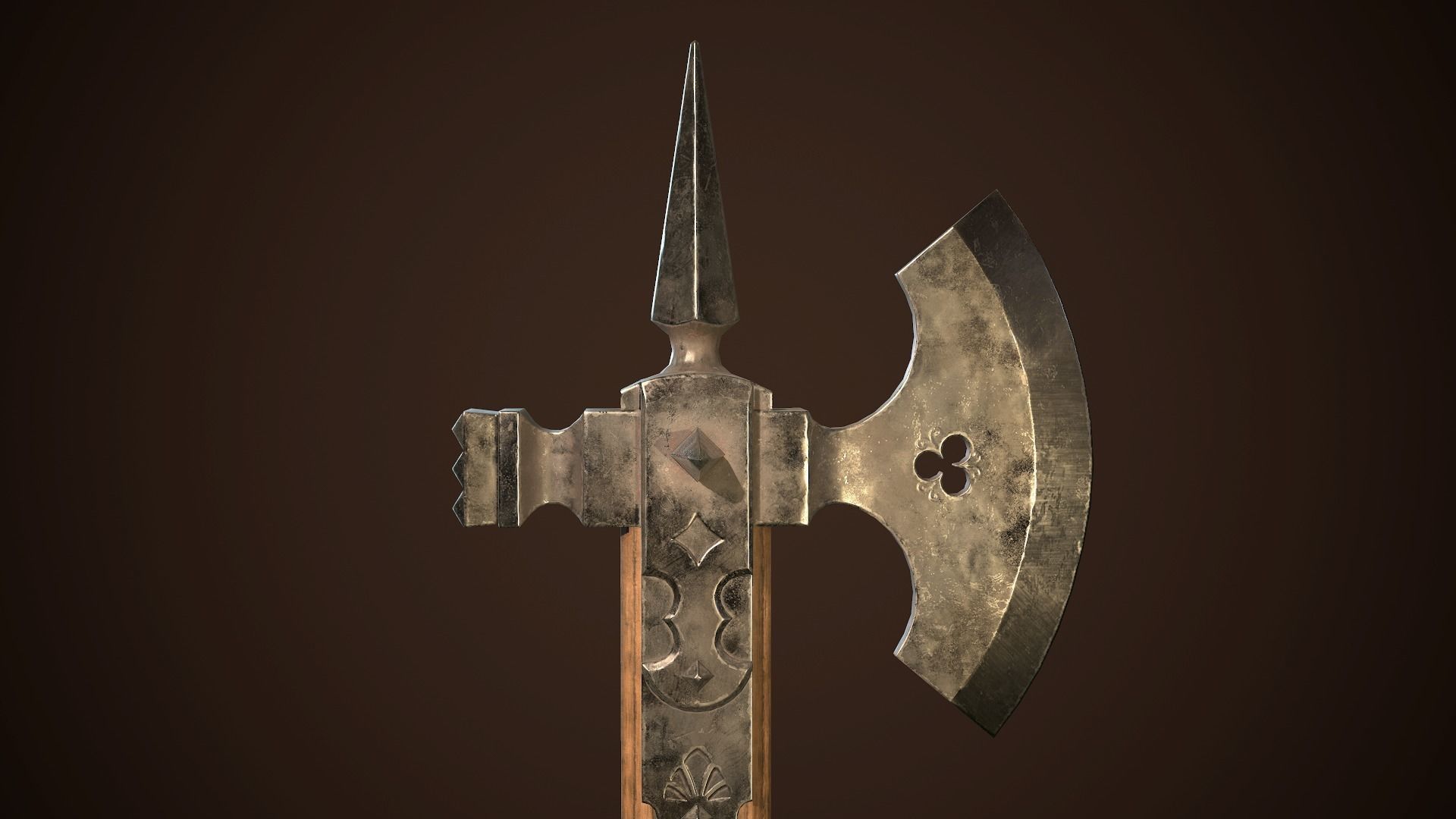 Medieval weapons set01 3D Model Collection_4