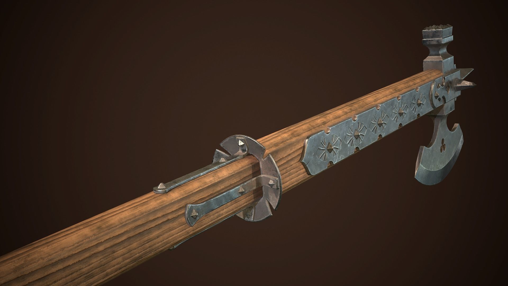 Medieval weapons set01 3D Model Collection_7