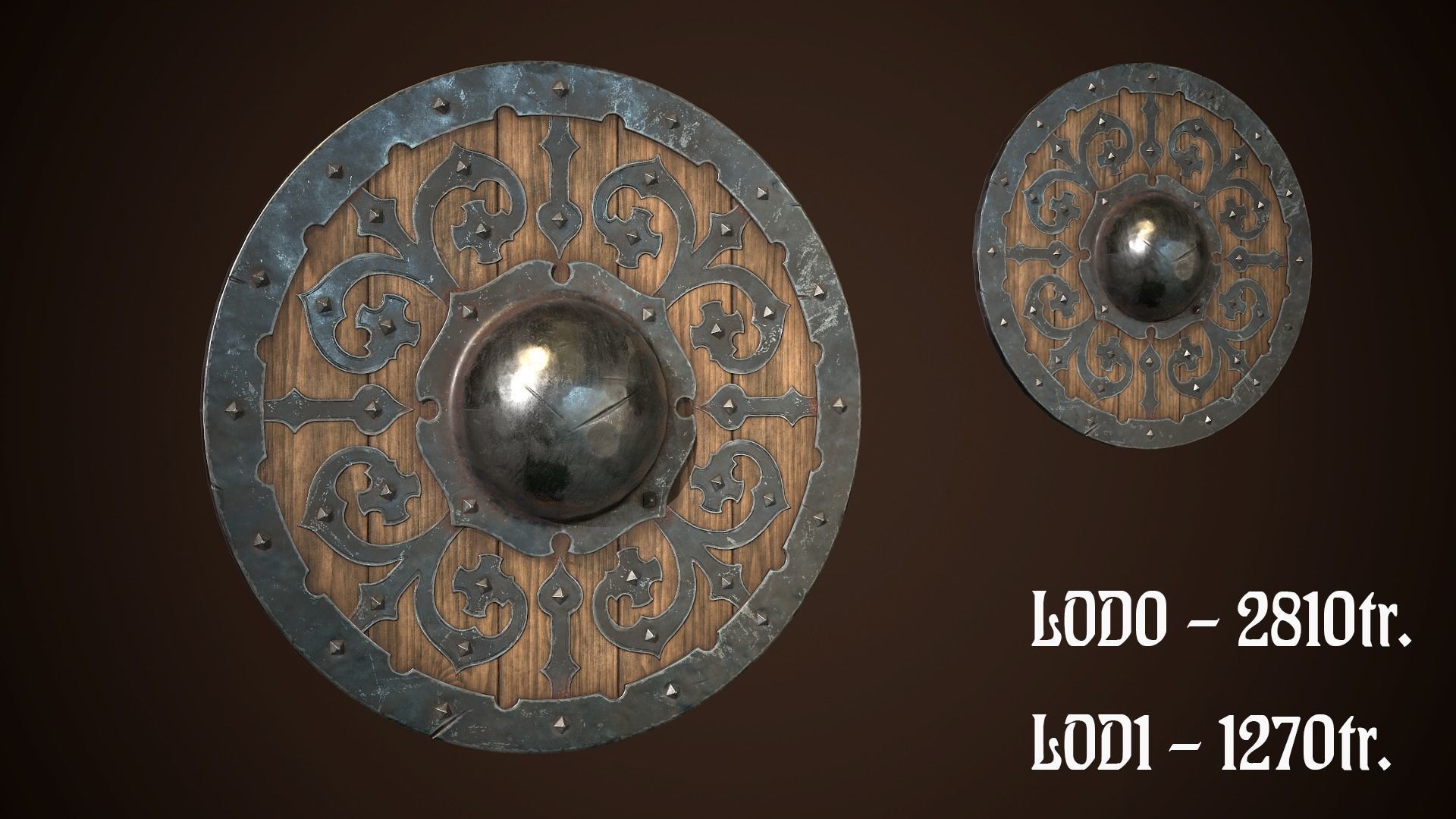 Medieval weapons set01 3D Model Collection_37