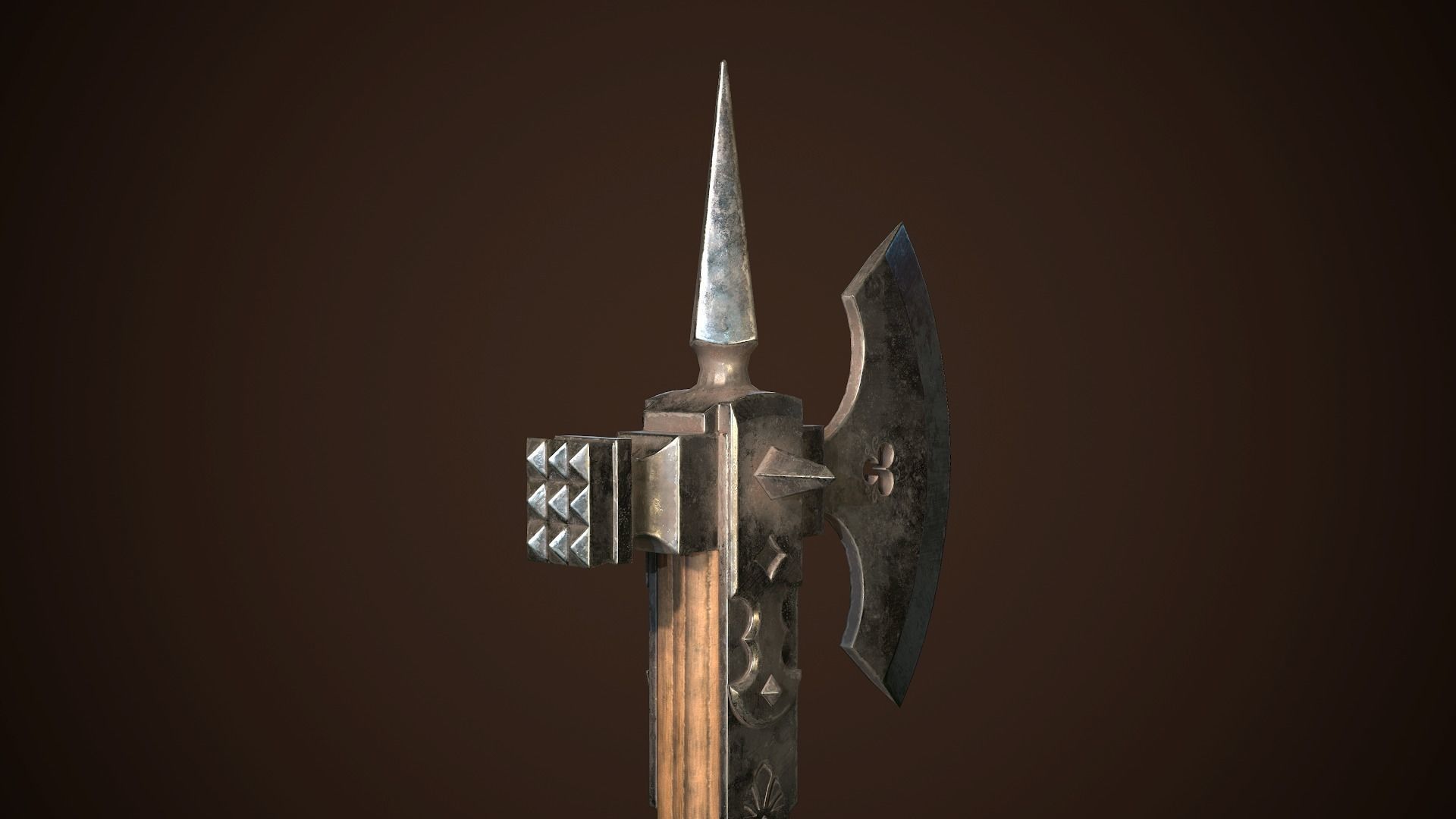 Medieval weapons set01 3D Model Collection_5