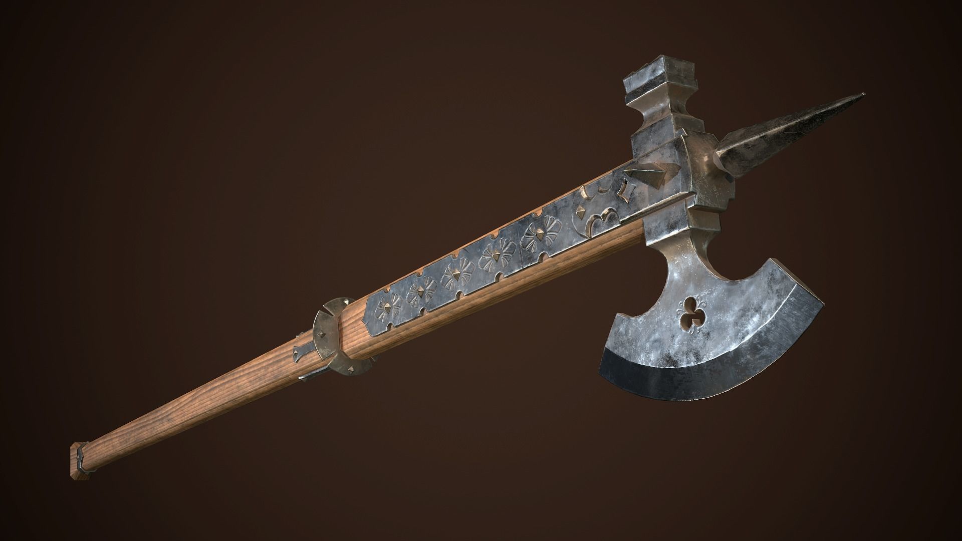 Medieval weapons set01 3D Model Collection_10