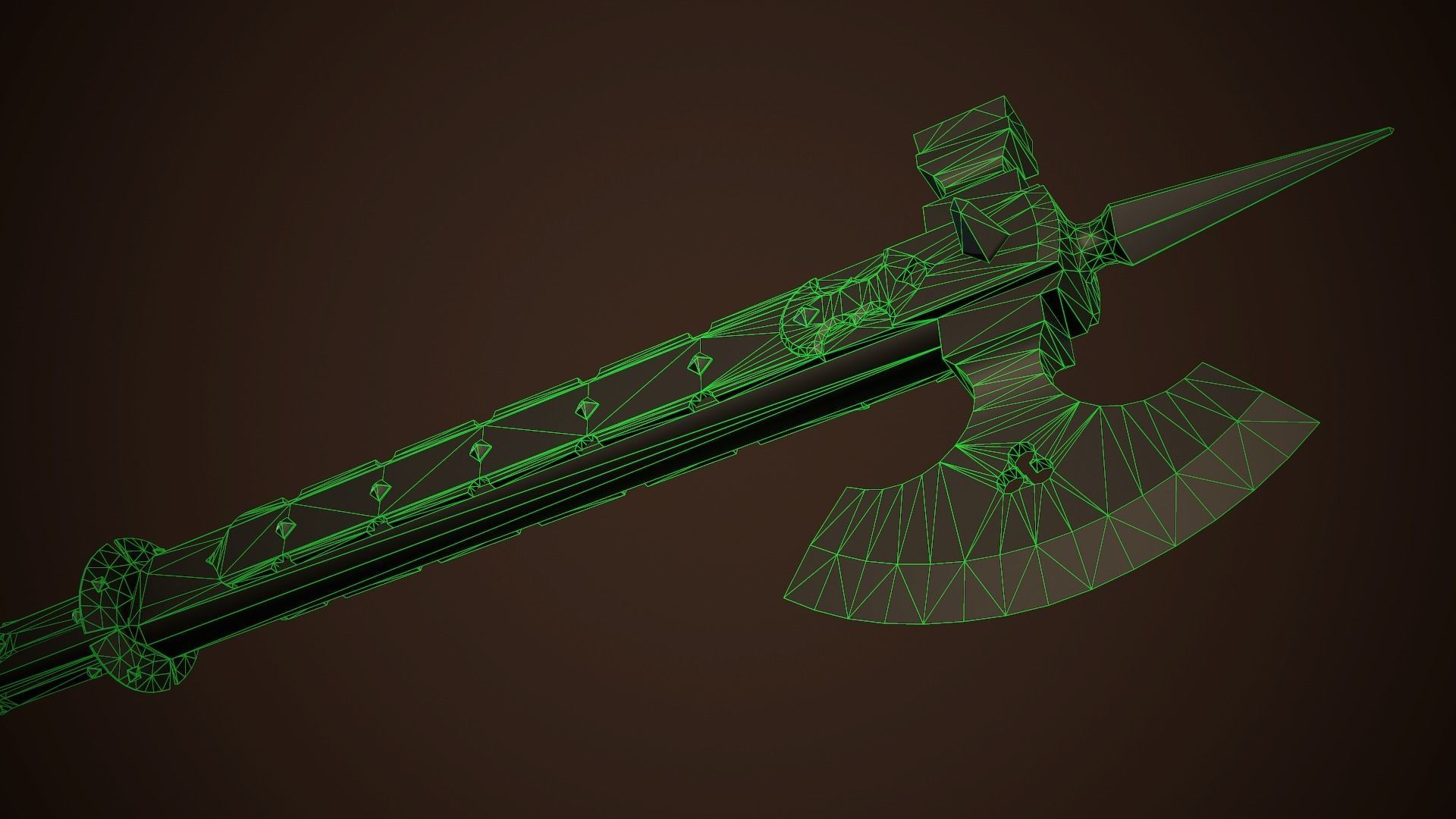 Medieval weapons set01 3D Model Collection_14