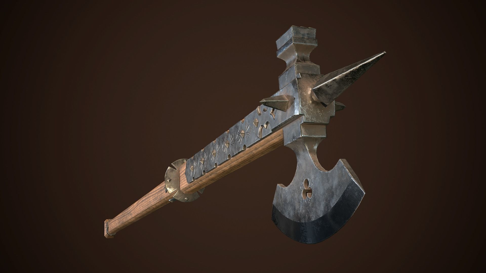 Medieval weapons set01 3D Model Collection_6