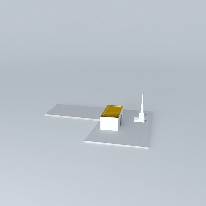 Centro de Reunion, Mormon Free 3D model_2