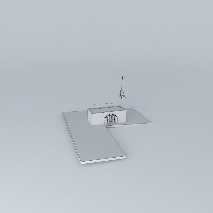 Centro de Reunion, Mormon Free 3D model_3