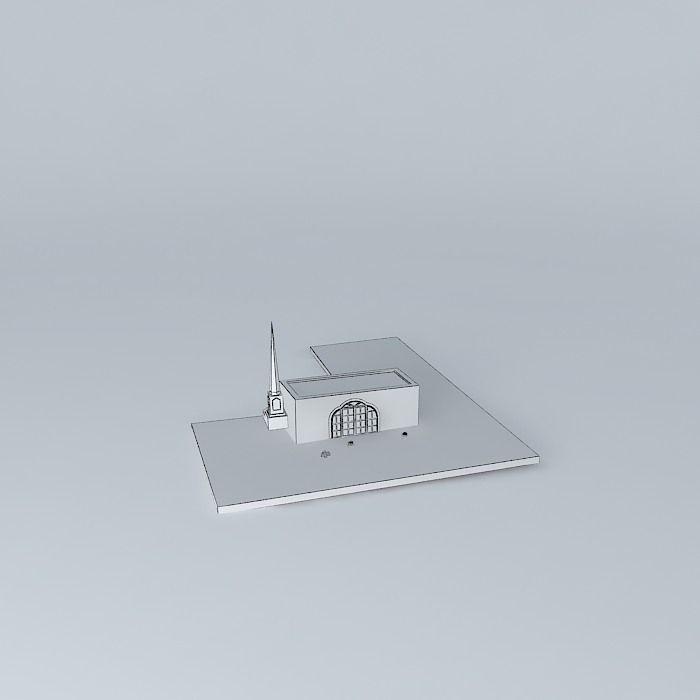Centro de Reunion, Mormon Free 3D model_4