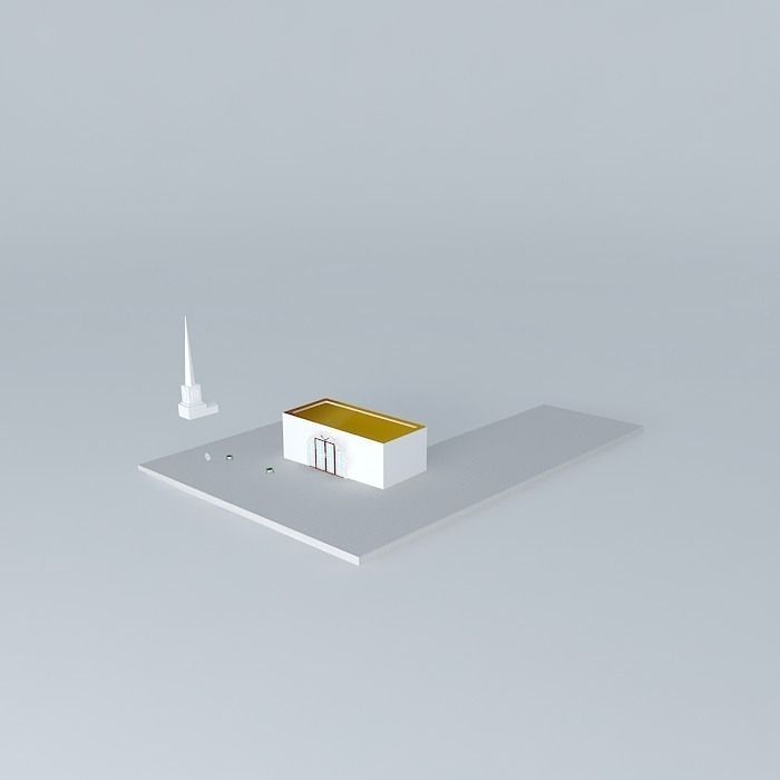 Centro de Reunion, Mormon Free 3D model_1