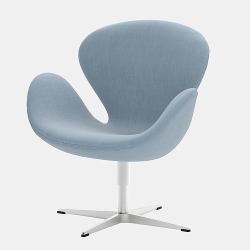 SWAN  Chair Arne Jacobsen Fritz Hansen Fabric 3D model