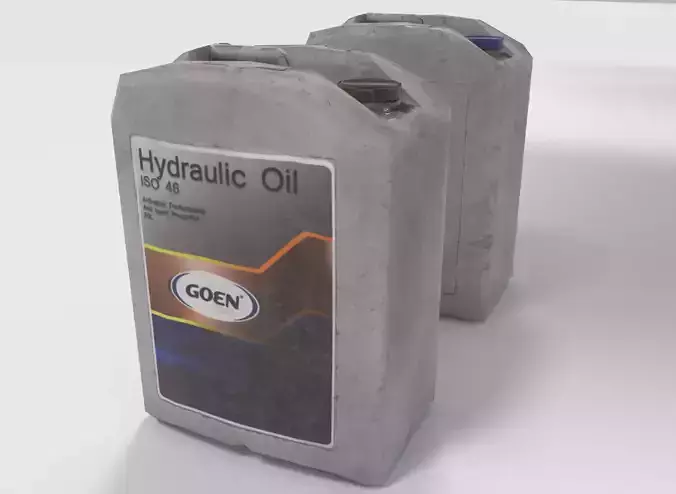 Low poly Plastic can Low-poly 3D model