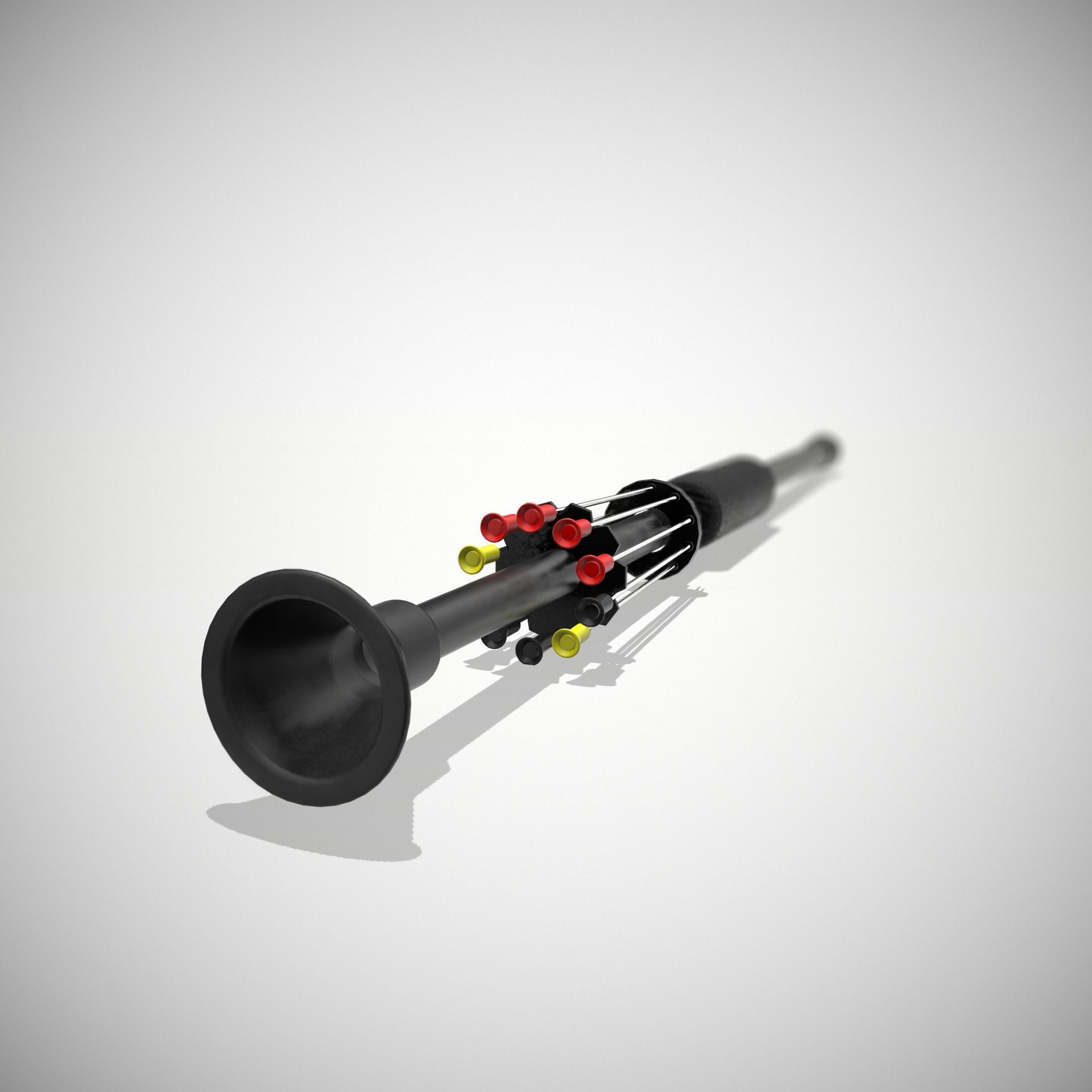 Small Hunting Blowgun Low-poly 3D model_3