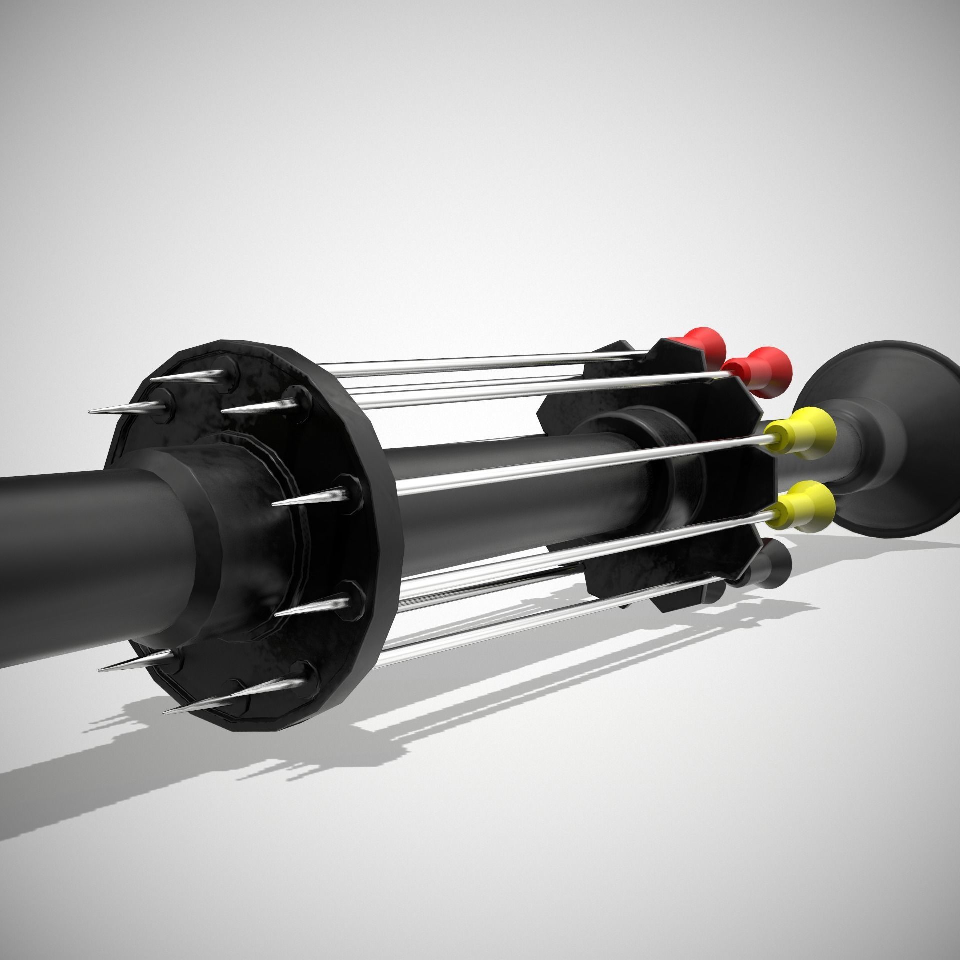 Small Hunting Blowgun Low-poly 3D model_5