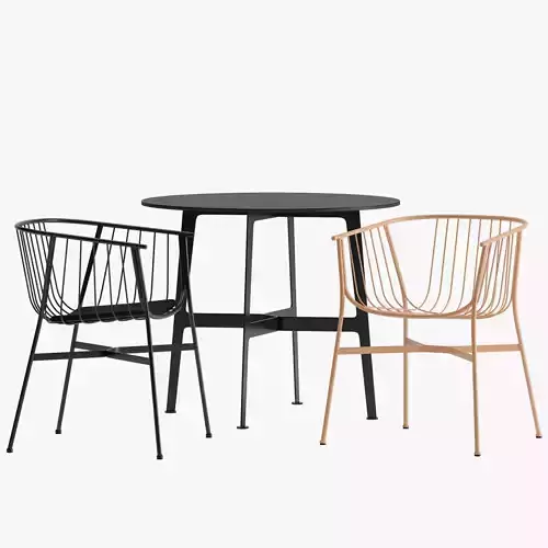 JEANETTE Garden Chair and EILEEN Table By SP01  3D model