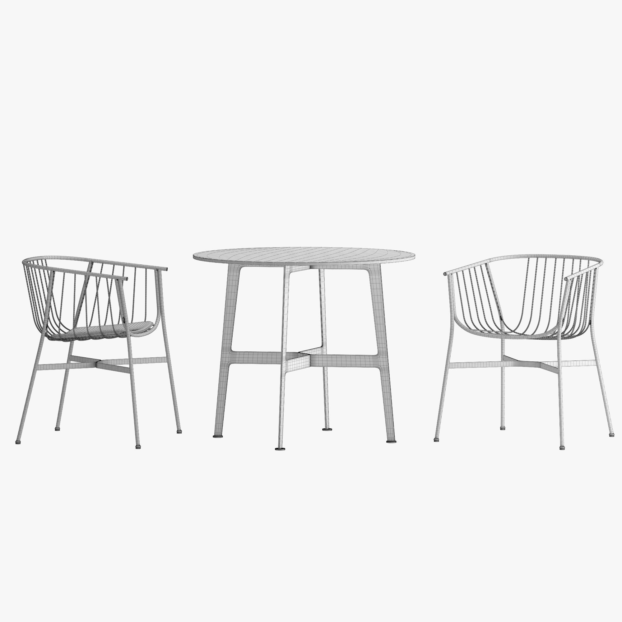 JEANETTE Garden Chair and EILEEN Table By SP01  3D model_3